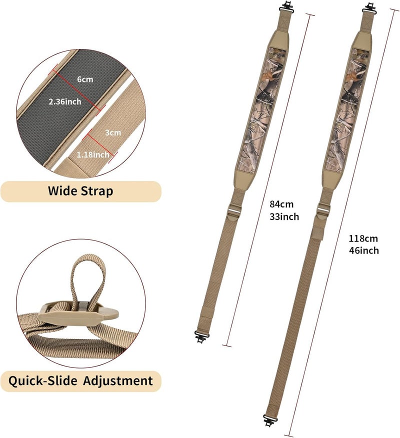 SP.G Crossbow Strap Fits Most Model - Adjustable Crossbow Shoulder Sling Non-Slip Pad Crossbow Sling Two Points Shoulder Strap with Heavy Duty Webbing for Crossbow Hunting Accessories - Image 2